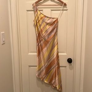 One shoulder asymmetrical dress